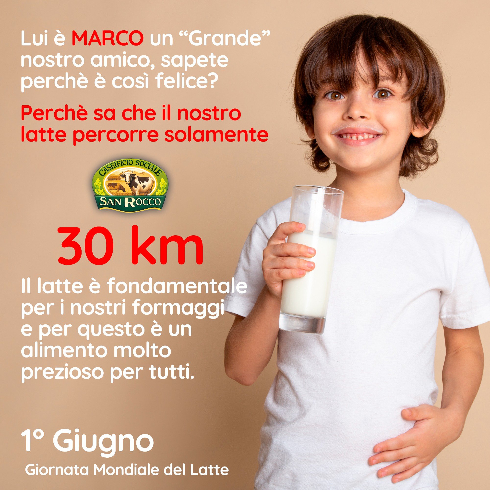 1 Giugno: Giornata Mondiale del Latte